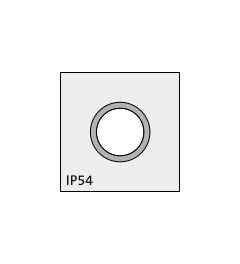 QT-AT-K-M 12x1,5 adapter grommet with thread, small, gray