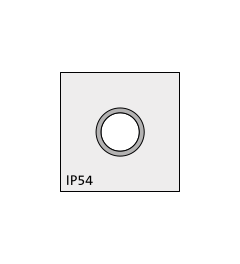 QT-AT-K-M  8x0,5 adapter grommet with thread, small, gray