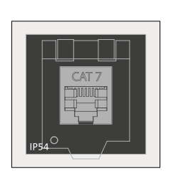 QT-AT-KS-AK-CAT 7 coupling+cover grommet, large