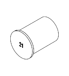 ST-B 21 plug, voor membramen