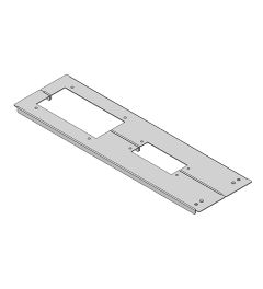 KDR 2 TS 8-1200 (518) 2 split gland plate Rittal, KEL-J