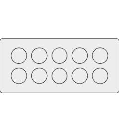 KEL-DP 16/10 A kabelinvoer, plug, wand 1.5-2.5mm, grijs