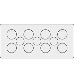 KEL-DP 16/11 A kabelinvoer, plug, wand 1.5-2.5mm, grijs