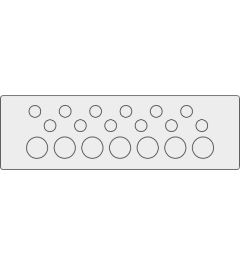 KEL-DP 24/19 A kabelinvoer, plug, wand 1.5-2.5mm, grijs