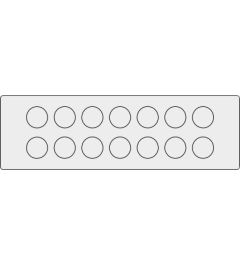 KEL-DP 24/14 B kabelinvoer, plug, wand 2.8-4mm, grijs