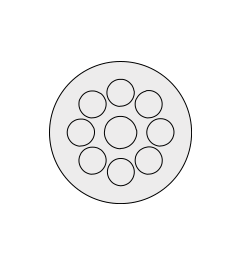 KEL-DP 40/9 B cable entry plate, plug, wall 2.8-4mm, gray