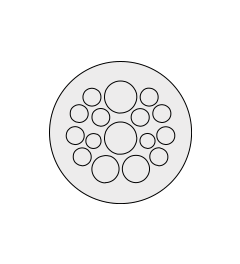 KEL-DP 40/16 B cable entry plate, plug, wall 2.8-4mm, gray