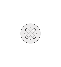 KEL-DP 20/9 A cable entry plate, plug, wall 1.5-2.5mm, gray