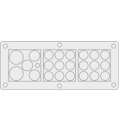 KEL-DPZ-KX/KL 24 cable entry plate Rittal, gray