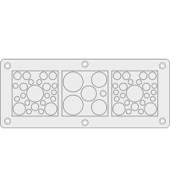KEL-DPZ-KX/KL 54 cable entry plate Rittal, gray