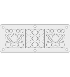KEL-DPZ-KX/KL 57 cable entry plate Rittal, gray