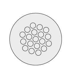 KEL-DPZ 50/19 CR cable entry+screw nut, M50, gray