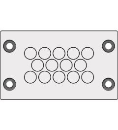 KEL-DPZ 10/14 cable entry plate, screw mounting, gray