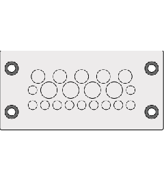 KEL-DPZ 16/20 CR kabelinvoer, schroef, grijs