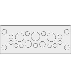 KEL-DPU 24/16 - 1 cable entry plate, screw/snap-in, gray