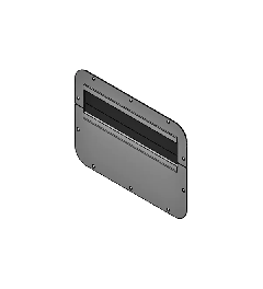 Deelbare wartelplaat FP-AX-BES-U 301x221 , 2d, gemonteerd