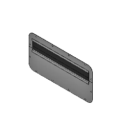 Deelbare wartelplaat FP-AX-BES-U 436x221 , 2d, gemonteerd