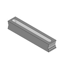 FT4-0 blinde tule, platte kabels, grijs