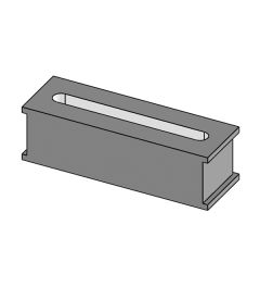 FT2-G kabel tule, platte kabels 49-54mm/5-6mm, grijs