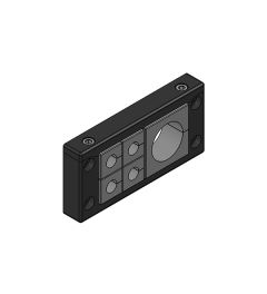 KEL-ER 16/5 cable entry frame, 2p, 4/1, V2A, black