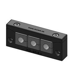 KEL-ER-E 3 cable entry frame, 2p, 3/-, black