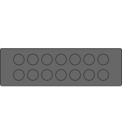 KEL-DP 24/14 A kabelinvoer, plug, wand 1.5-2.5mm, zwart