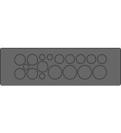 KEL-DP 24/18 A kabelinvoer, plug, wand 1.5-2.5mm, zwart