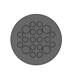 KEL-DP 50/20 B cable entry plate, plug, wall 2.8-4mm, black