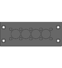 KEL-DPZ 24/14 CR kabelinvoer, schroef, zwart