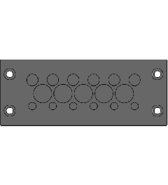 KEL-DPZ 24/17 CR kabelinvoer, schroef, zwart