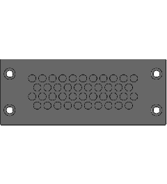 KEL-DPZ 24/42 CR (S)VOC cable entry, screw, black