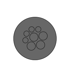 KEL-DPZ 40/8 CR cable entry+screw nut, M40, black
