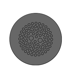 KEL-DPZ 50/78 CR cable entry+screw nut, M50, black