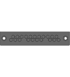 KEL-DPZ-E 112/21 cable entry plate, screw mounting, black