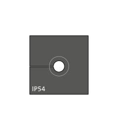 KTMBS 4-7 mm multi-range cable grommet, small, black