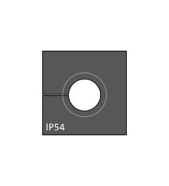 KTMBS 8-11 mm multi-range cable grommet, small, black