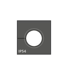 KTMBS 10-12 mm multi-range cable grommet, small, black