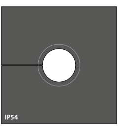 KTMBS 12-15 mm multi-range cable grommet, large, black