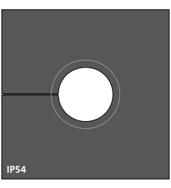 KTMBS 14-17 mm multi-range cable grommet, large, black