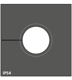 KTMBS 16-19 mm multi-range cable grommet, large, black