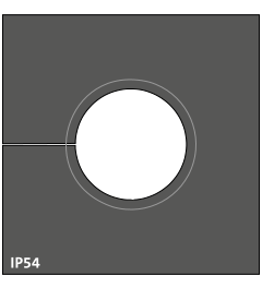 KTMBS 18-21 mm multi-range cable grommet, large, black