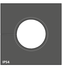 KTMBS 20-23 mm multi-range cable grommet, large, black