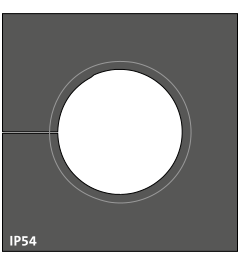 KTMBS 22-25 mm multi-range cable grommet, large, black