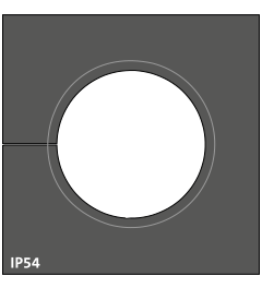 KTMBS 24-27 mm multi-range cable grommet, large, black