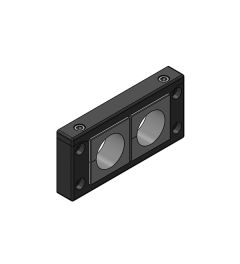 KEL-U 16/2 kabelinvoerframe, 2d, -/2, zwart