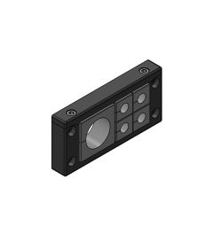 KEL-U 16/5 kabelinvoerframe, 2d, 4/1, zwart