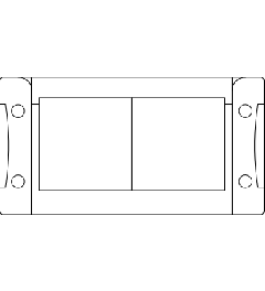 KEL-FA 16/2 cable entry frame, 2p, -/2, black