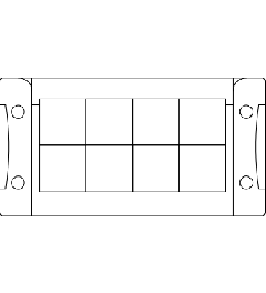 KEL-FA 16/8 cable entry frame, 2p, 8/-, black