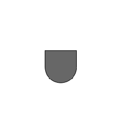 UTB universele blinde tule, U-vorm, wand 1,0-4,0mm, zwart