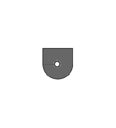 UT 4-6 universele tule, U-vorm, wand 1,0-4,0mm, zwart